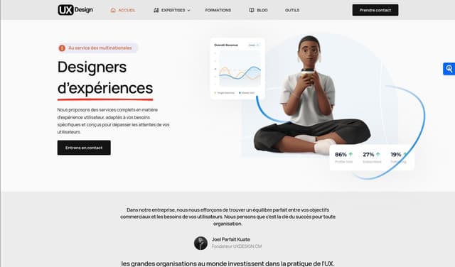 Conception du site UXDesign.cm